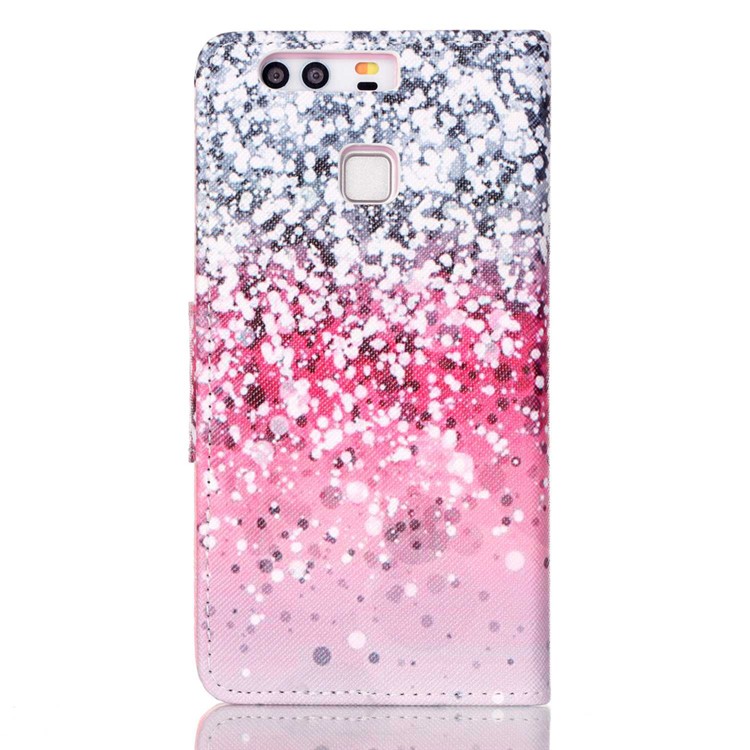 Cross Pattern Magnetic Leather Stand Case for Huawei P9 - Colorized Pattern-2
