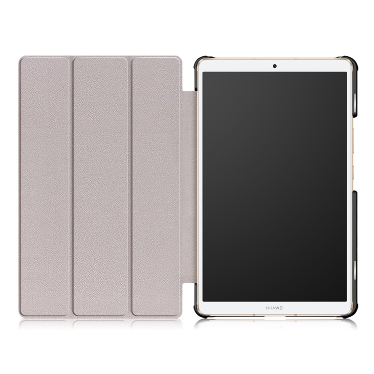 Pattern Printing Tri-fold Stand PU Leather Smart Tablet Case for Huawei MediaPad M6 8.4-inch - Butterfly-5