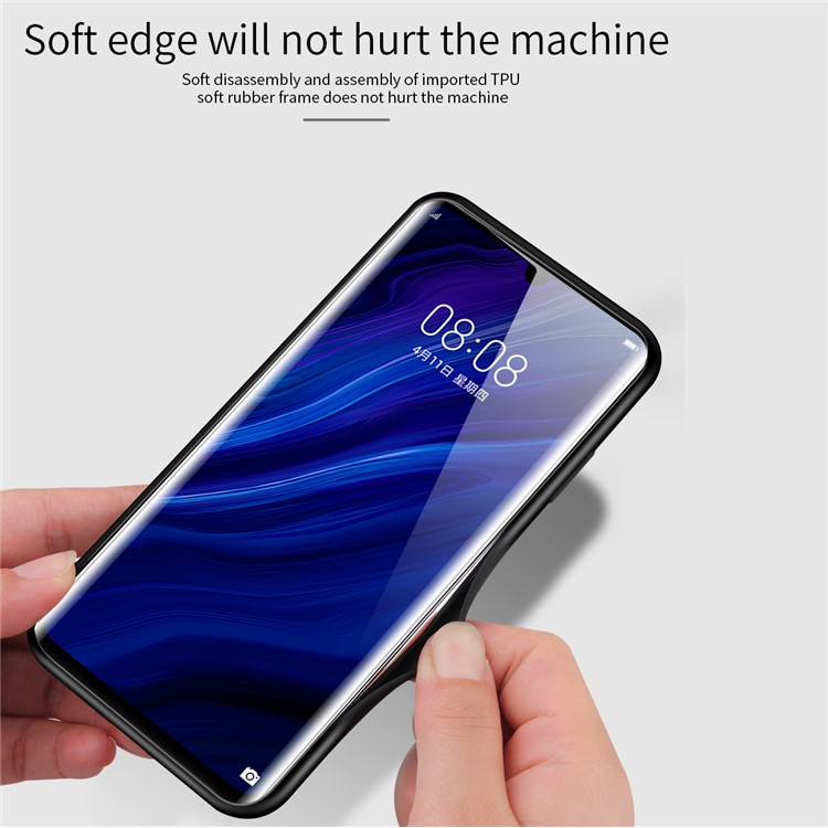 Gradient Color Tempered Glass + PC + TPU Hybrid Case for Huawei P30 - Colorful Nebula-2