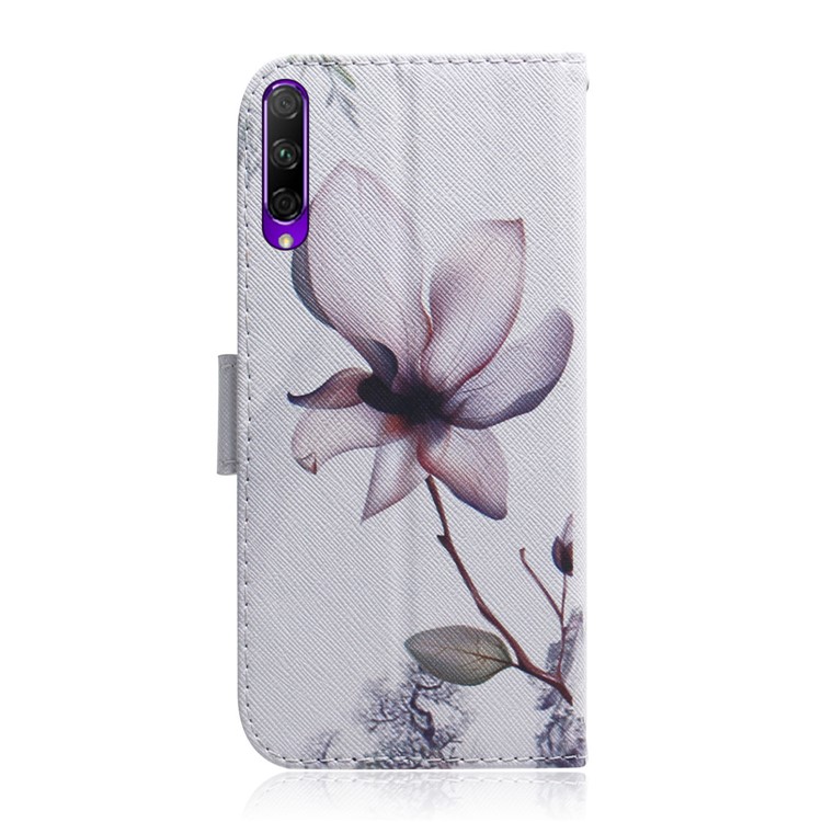 Printing Skin Leather Phone Case for Huawei Honor 9X/9X Pro - Lotus-3