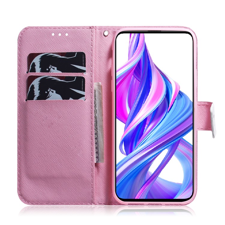 Drucken Von Skin Leder -telefonhülle Für Huawei Y9s/p Smart Pro 2019/Honor 9x (für China)/9x Pro - Lotus