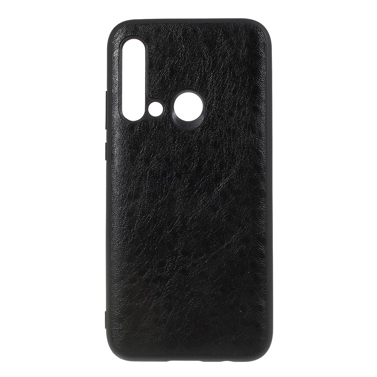 Crazy Horse Leather Coated PC + TPU Back Case for Huawei P20 lite (2019) / nova 5i - Black-1