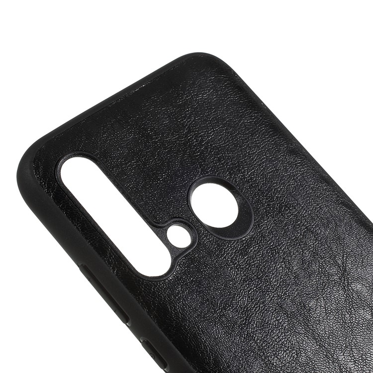 Crazy Horse Leather Coated PC + TPU Back Case for Huawei P20 lite (2019) / nova 5i - Black-4