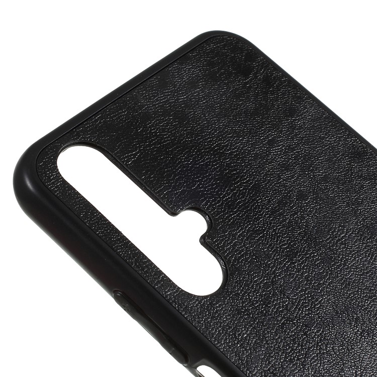 Crazy Horse Leather Coated PC + TPU Back Phone Case for Huawei Honor 20 / nova 5T - Black-4