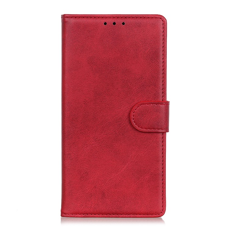 Matte Wallet Leather Stand Case for Huawei Mate 30 Lite / nova 5i Pro - Red-2