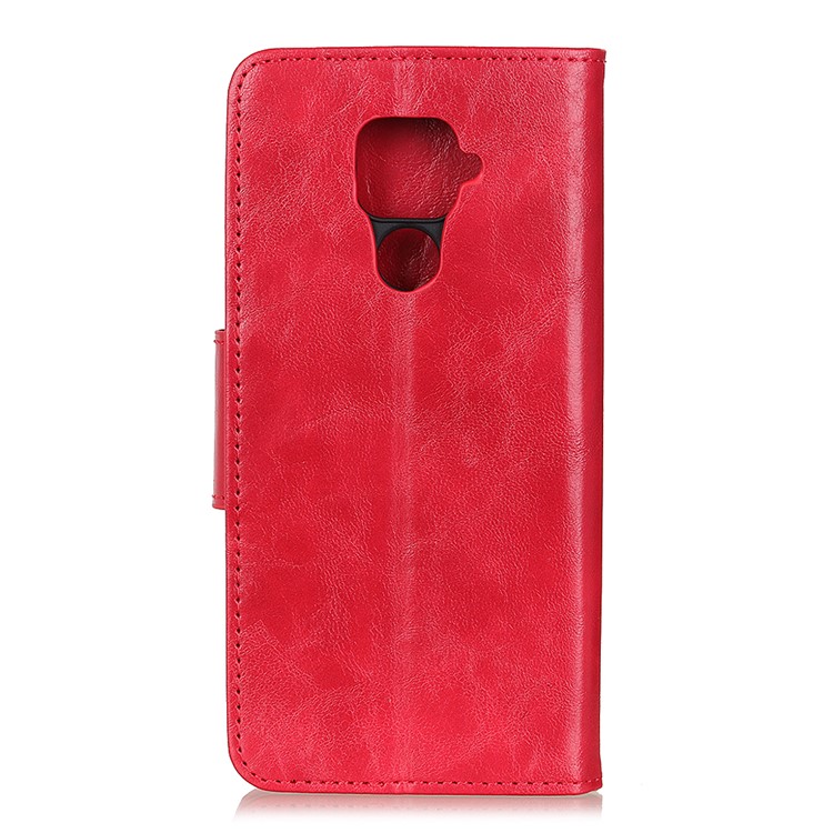 Crazy Horse Texture PU Leather Wallet Case with Stand Mobile Phone Case for Huawei Mate 30 Lite / nova 5i Pro - Red-3