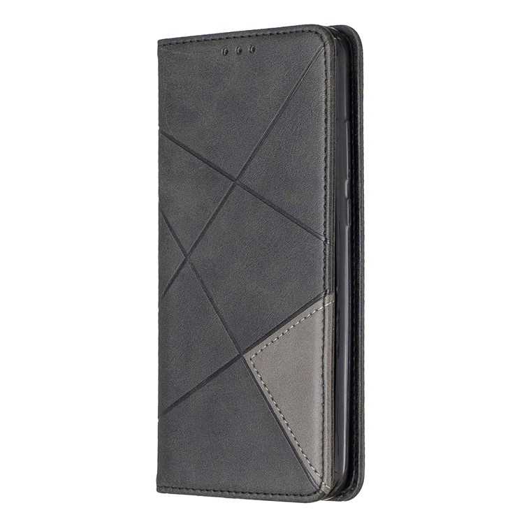 Geometric Pattern Leather Card Holder Phone Shell for Huawei P Smart Plus 2019/Enjoy 9s/Honor 10i - Black-2