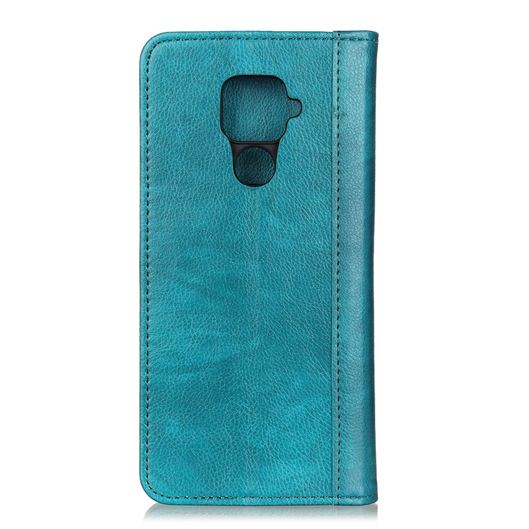 Auto-absorbed Litchi Texture Split Leather Wallet Case for Huawei Mate 30 Lite / nova 5i Pro - Green-3