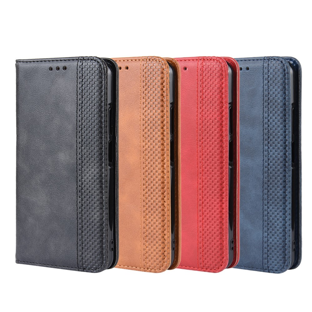 Vintage Style Leather Wallet Phone Cover for Huawei Honor 20/nova 5T - Black-11