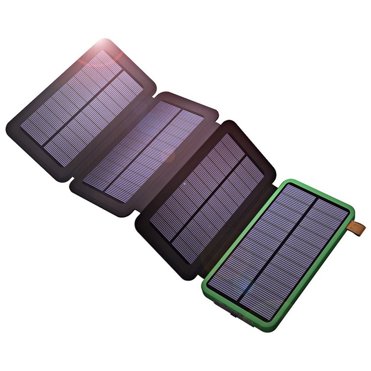 X-DRAGON XD-SC-002 Waterproof 10000mAh USB Solar Powered Phone Charger Portable Solar Power Bank - Green-7