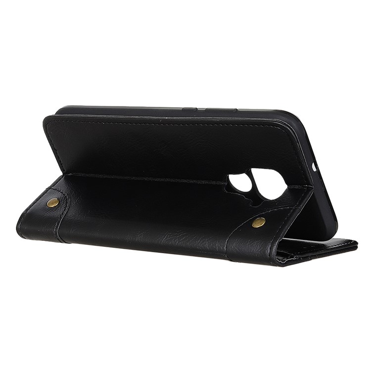 Crazy Horse Auto-absorbed Split Leather Wallet Case for Huawei Mate 30 Lite / nova 5i Pro - Black-8