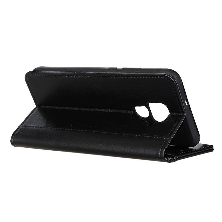 Rivet Decorated Crazy Horse Leather Wallet Case for Huawei Mate 30 Lite / nova 5i Pro - Black-3
