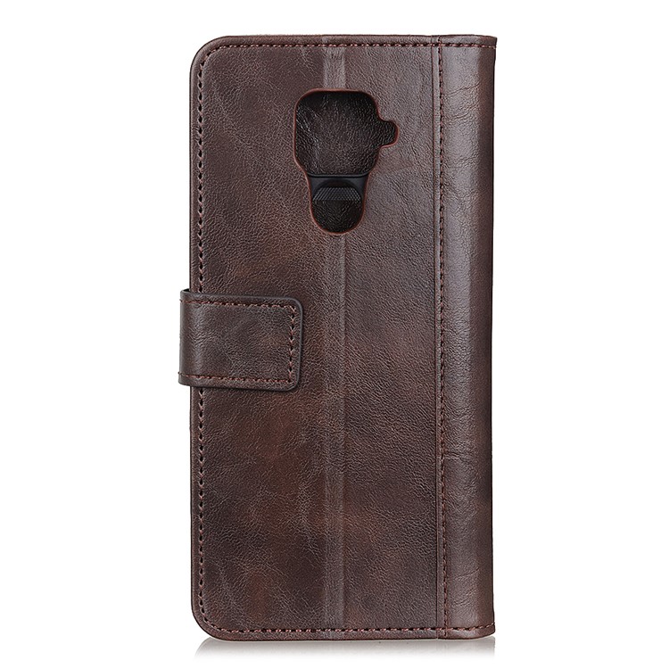 Rivet Decorated Leather Wallet Case for Huawei Mate 30 Lite / nova 5i Pro - Brown-2