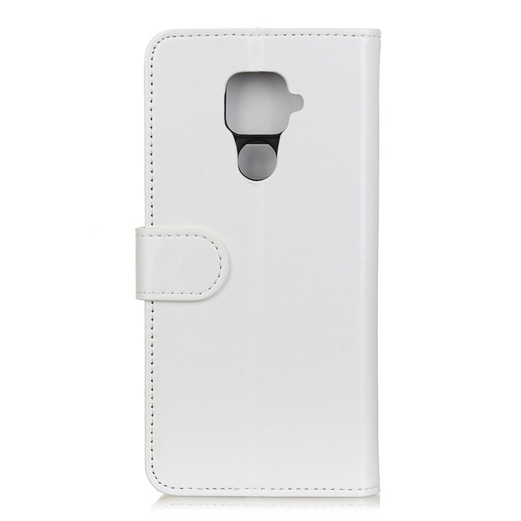 Crazy Horse Leather Wallet Case for Huawei Mate 30 Lite / nova 5i Pro - White-3