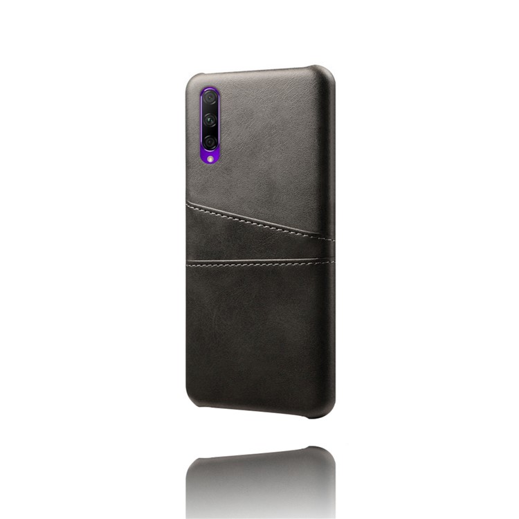 Double Card Slots PU Leather Coated Hard PC Case for Huawei Honor 9X / Honor 9X Pro - Black-3
