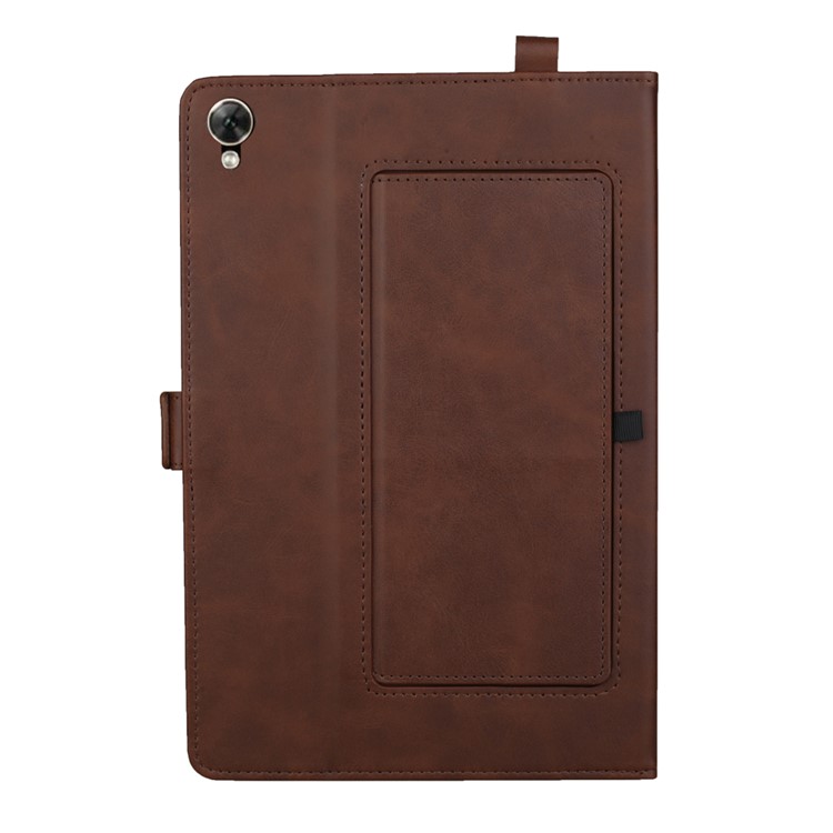 Porta Tablet In Pelle Con Doppio Supporto Per Tablet Huawei Mediapad M6 Da 8,4 Pollici - Caffè-3