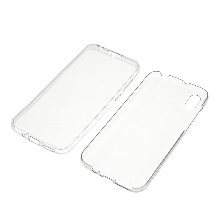 Caso De Telefone TPU Cobertura Única Cor Completa Para Huawei Y5 (2019) / Honra 8S - Cinzento-1