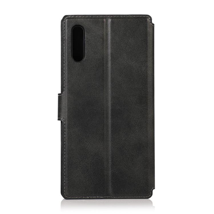 PU Leather + TPU Wallet Stand Phone Shell for Huawei Honor 9X - Black-3