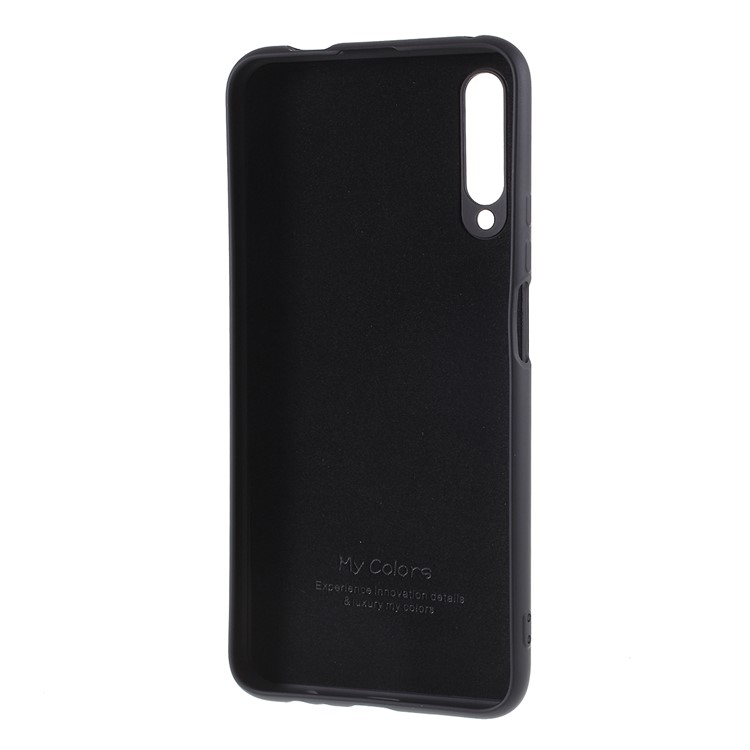 Liquid Silicone Soft Cell Phone Case for Huawei Honor 9X - Black-4