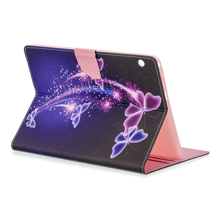 Étui En Cuir De Support De Portefeuille D'impression De Modèle Pour Le Huawei Mediapad T3 10 - Papillons-4