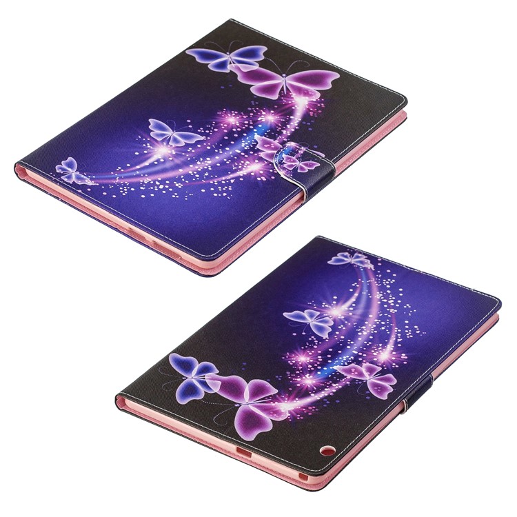 Étui En Cuir De Support De Portefeuille D'impression De Modèle Pour Le Huawei Mediapad T3 10 - Papillons-8