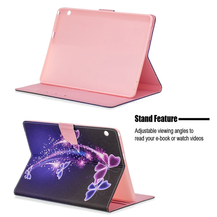 Étui En Cuir De Support De Portefeuille D'impression De Modèle Pour Le Huawei Mediapad T3 10 - Papillons-9