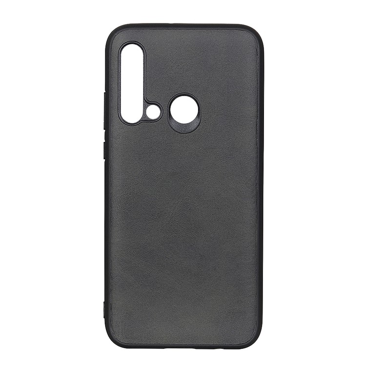 Matte Texture PU Leather Skin Plastic +TPU Hybrid Phone Cover for Huawei P20 lite (2019) / Nova 5i - Black-1