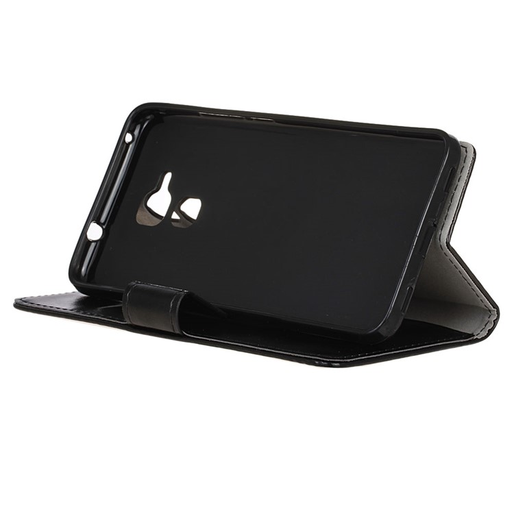 Crazy Horse Leather Wallet Case for Huawei Honor 5c / GT3 - Black-4