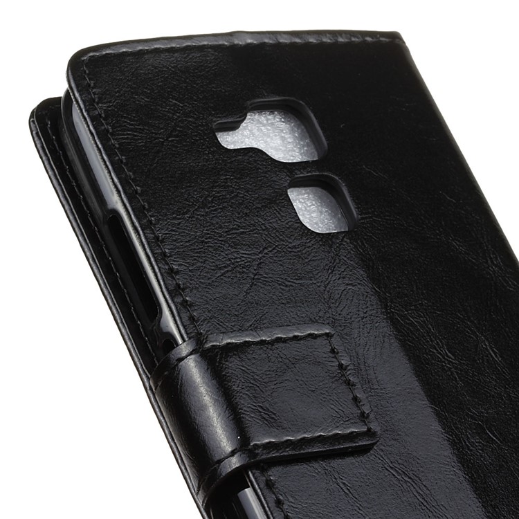Crazy Horse Leather Wallet Case for Huawei Honor 5c / GT3 - Black-7