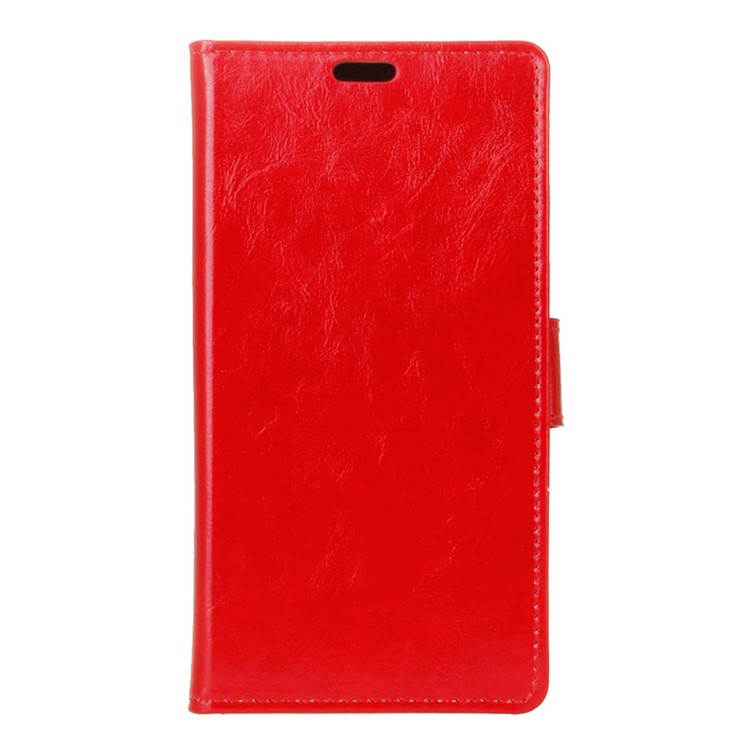 Crazy Horse Leather Wallet Case Cover for Huawei Honor 5c / GT3 - Red-1