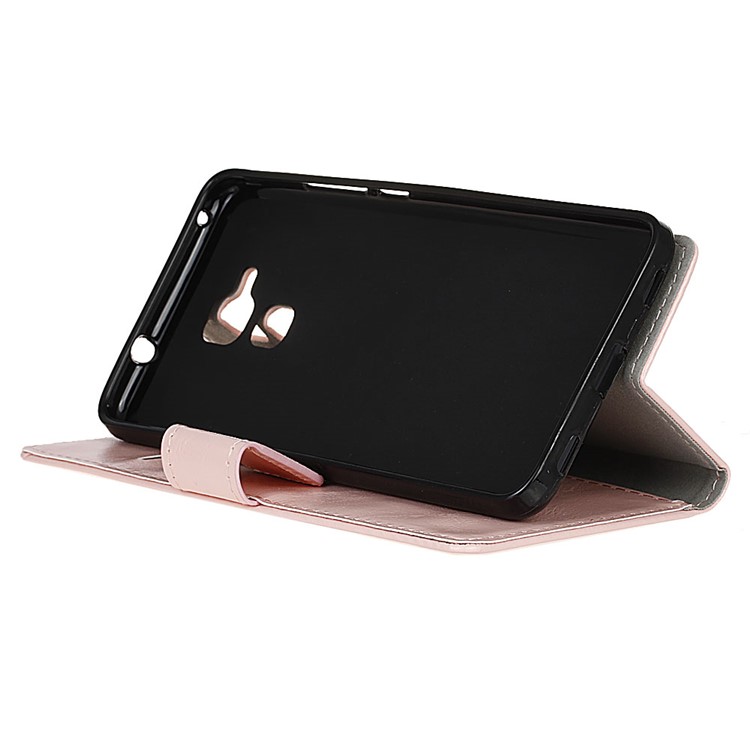 Crazy Horse Leather Wallet Cover Case for Huawei Honor 5c / GT3 - Pink-4