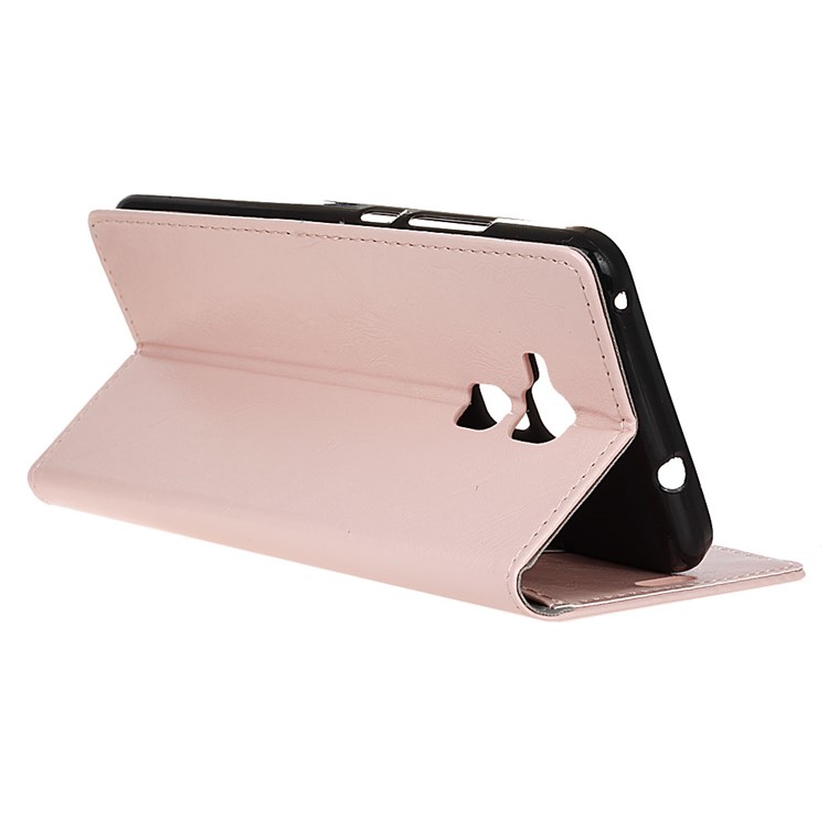 Crazy Horse Leather Wallet Cover Case for Huawei Honor 5c / GT3 - Pink-5