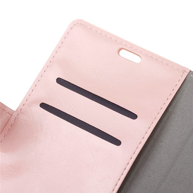 Crazy Horse Leather Wallet Cover Case for Huawei Honor 5c / GT3 - Pink-6