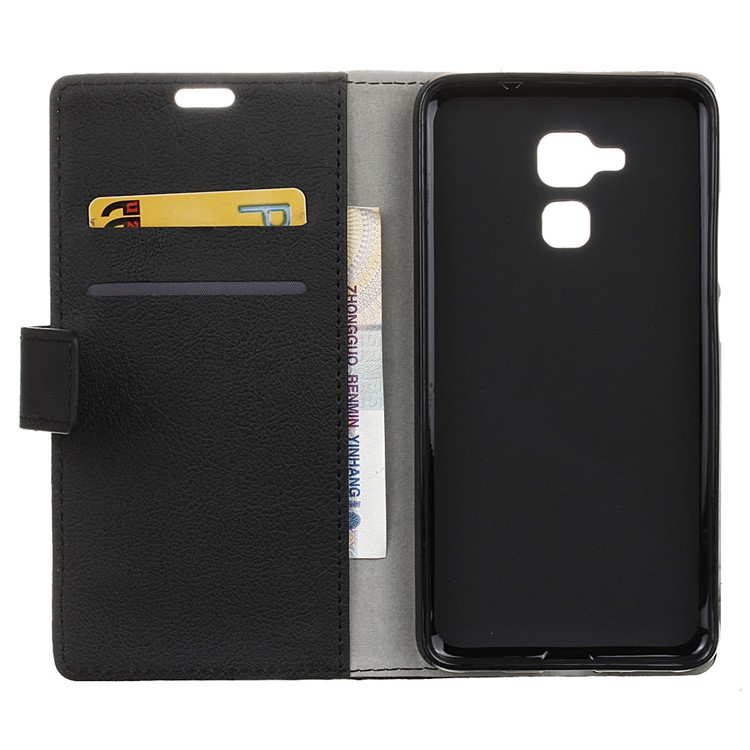 Wallet Leather Stand Case for Huawei Honor 5c / GT3 - Black-3
