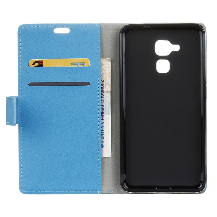 Magnetic Leather Stand Cover for Huawei Honor 5c / GT3 - Blue-3