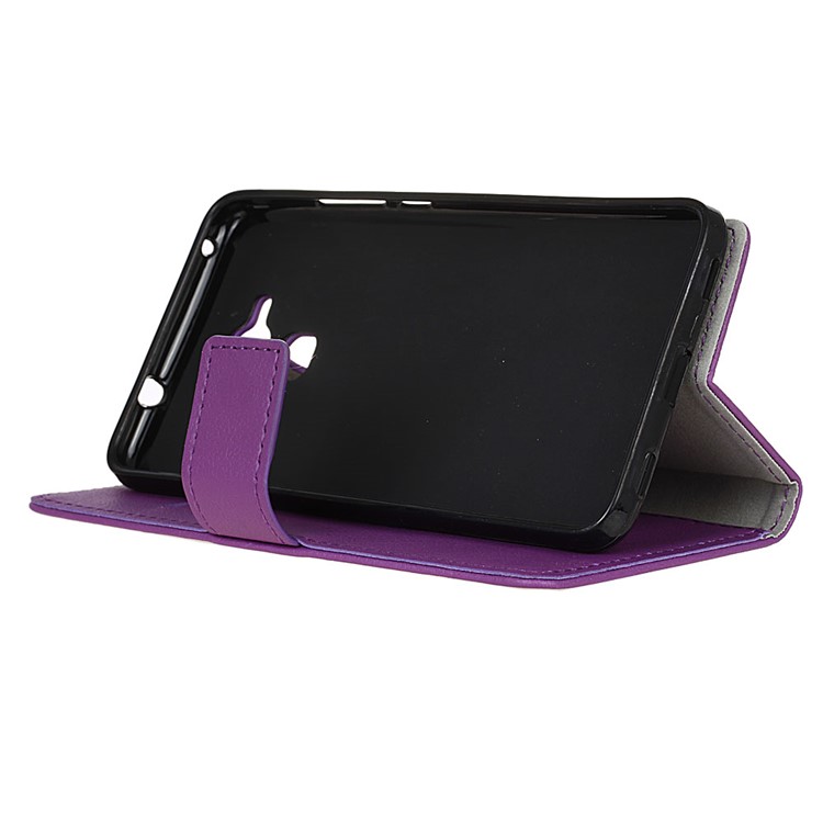 Phone Leather Stand Case for Huawei Honor 5c / GT3 - Purple-4