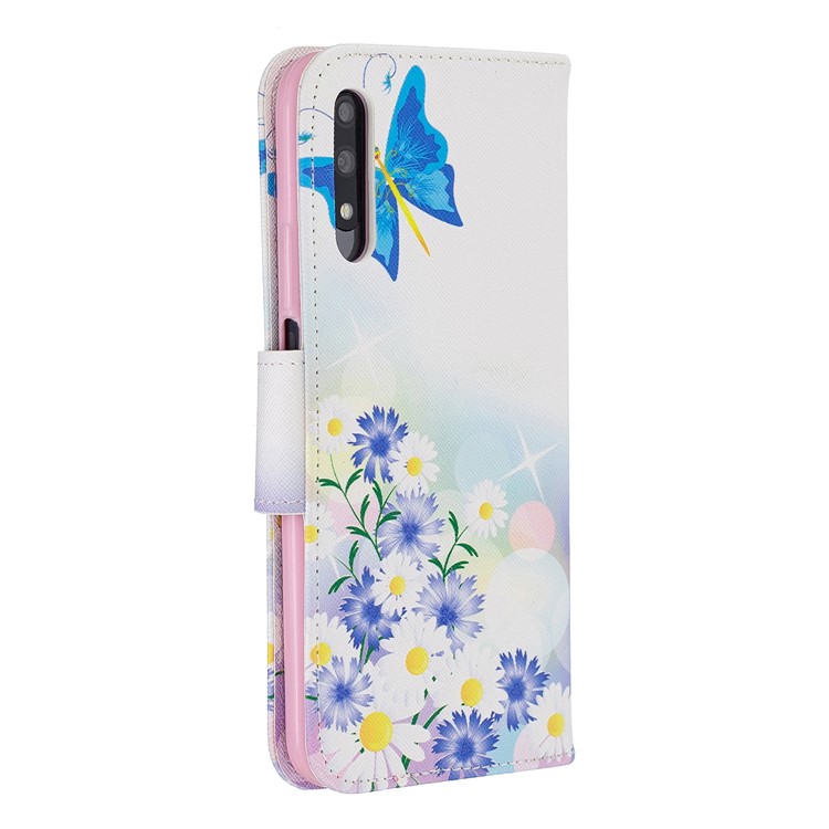 Funda De Cuero Con Estampado De Billetera De Cuero Para Huawei Honor 9X / Honor 9X Pro - Mariposas Azules-3