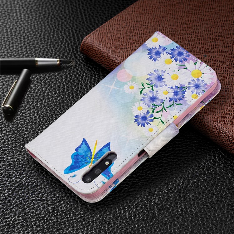 Funda De Cuero Con Estampado De Billetera De Cuero Para Huawei Honor 9X / Honor 9X Pro - Mariposas Azules-8