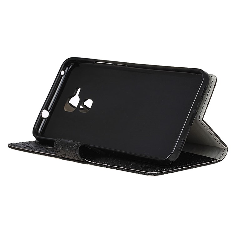 Cartoon Graffiti Flip Leather Wallet Case for Huawei Honor 5c / GT3 - Black-4