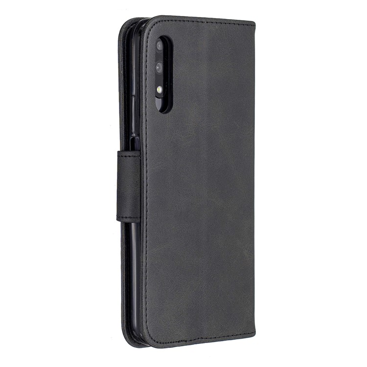 PU Leather Wallet Stand Phone Shell Cover for Huawei Honor 9X / Honor 9X Pro - Black-3