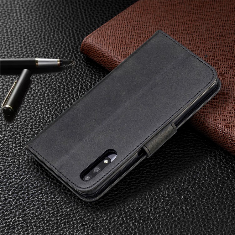 PU Leather Wallet Stand Phone Shell Cover for Huawei Honor 9X / Honor 9X Pro - Black-8