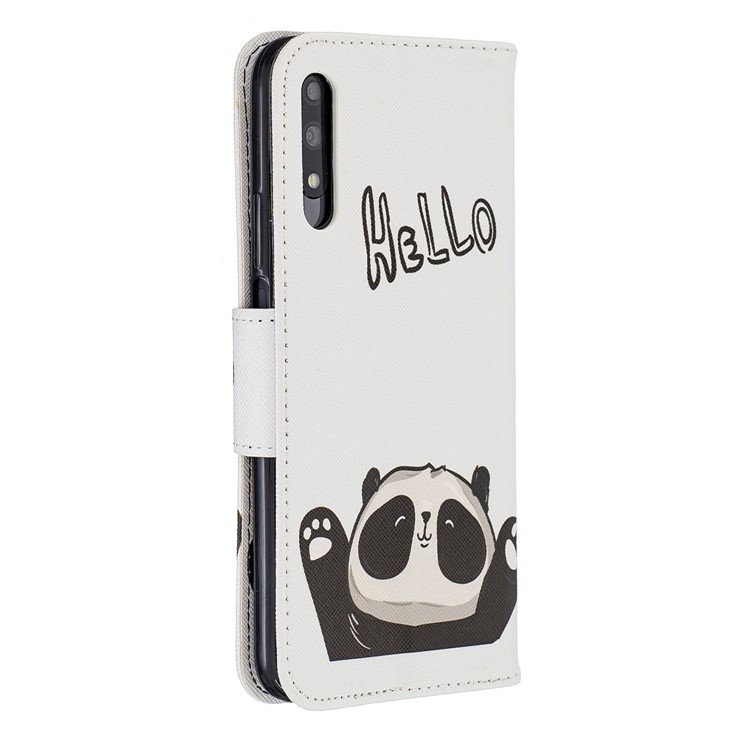 Pattern Printing PU Leather Wallet Case for Huawei Honor 9X / 9X Pro - Cute Panda-3