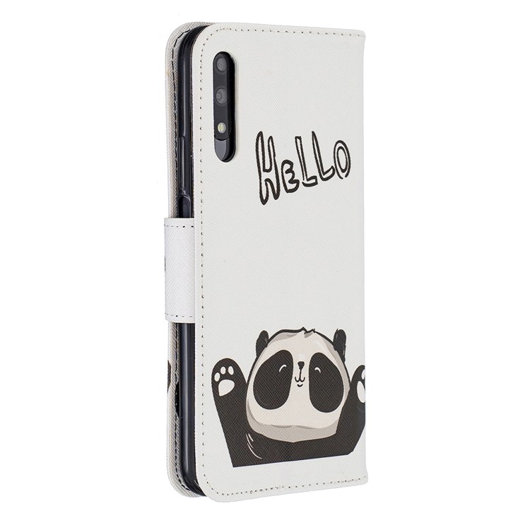 Pattern Printing PU Leather Wallet Case for Huawei Honor 9X / 9X Pro - Cute Panda-3