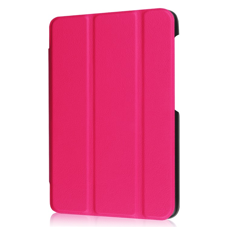 Tri-fold Stand PU Leather Shell for Huawei MediaPad M2 7.0 - Rose-6