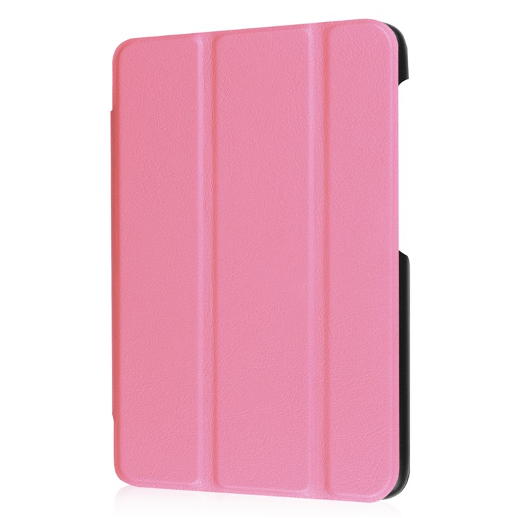 Tri-fold Stand PU Leather Case for Huawei MediaPad M2 7.0 - Pink-6