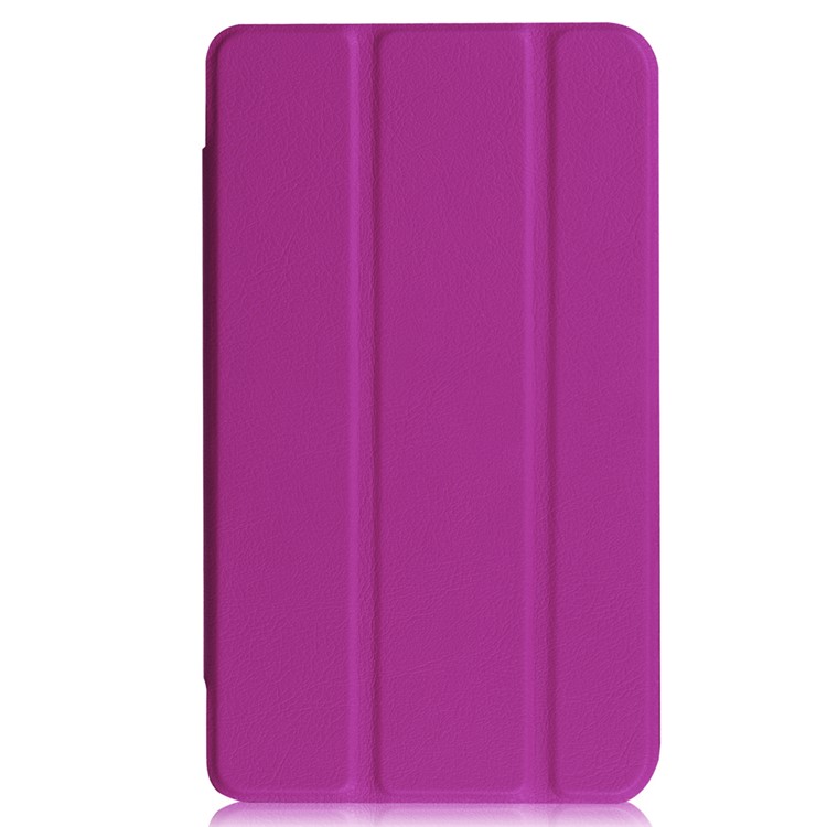 Tri-fold Stand Leather Case for Huawei MediaPad M2 7.0 - Purple-2