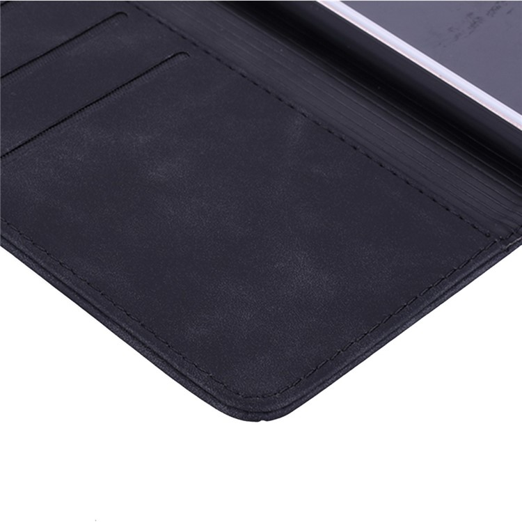 Imprint Flower Leather Wallet Case for Huawei P20 lite (2019) / nova 5i - Black-10