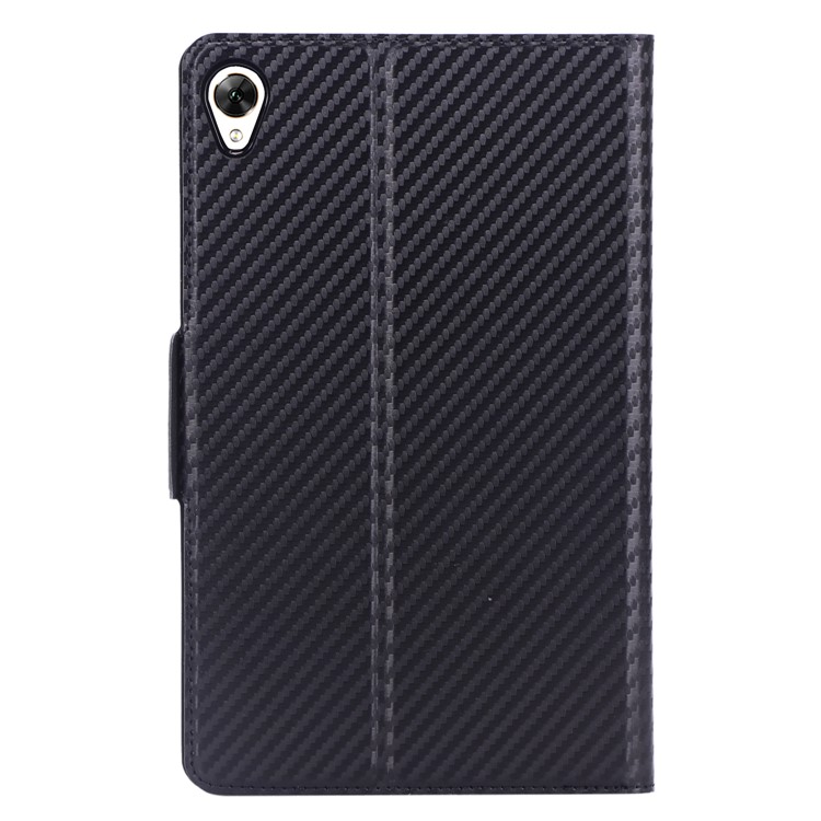 WY-1595A Ultra-thin Carbon Fiber Texture Stand Leather Tablet Shell for Huawei MediaPad M6 8.4-inch - Black-3