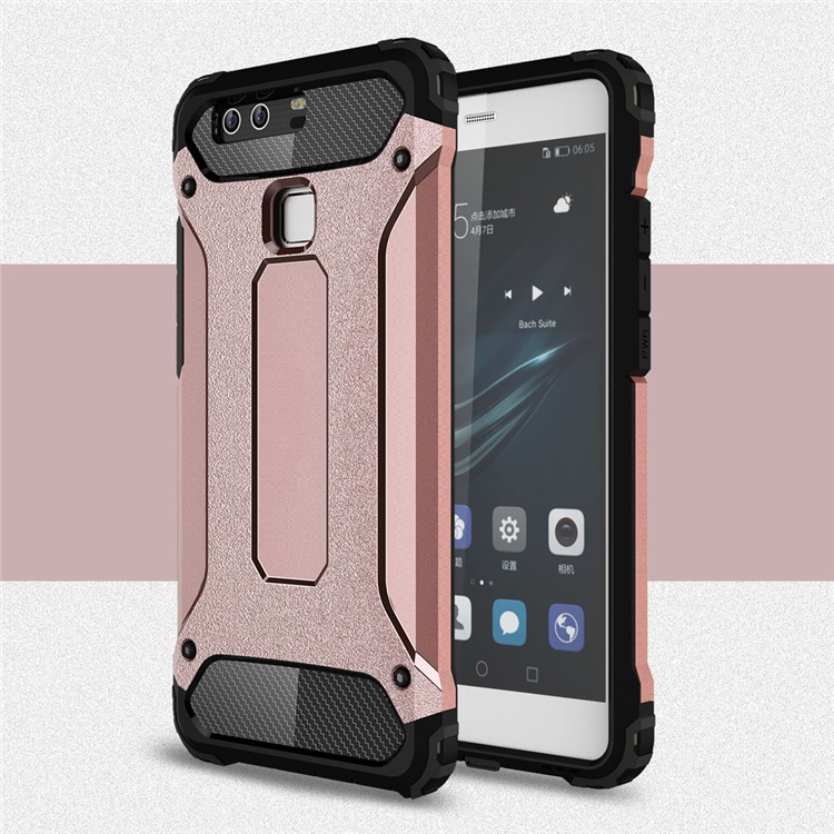 Cool Armor Hybrid PC + TPU Phone Cover for Huawei P9 - Rose Gold-1
