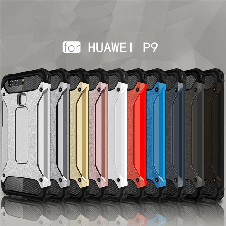 Armor Guard PC + TPU Combo Case Protector for Huawei P9 - Gold-9